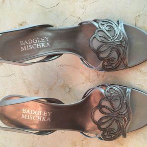 Badgley Mischka Caterina-85 Smoke Color Slingback